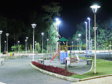 Parque com iluminação em Led  São Pedro