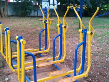 Revitalização com equipamentos de ginástica  Rio