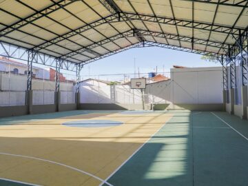 Construção de uma quadra esportiva coberta – Birigui