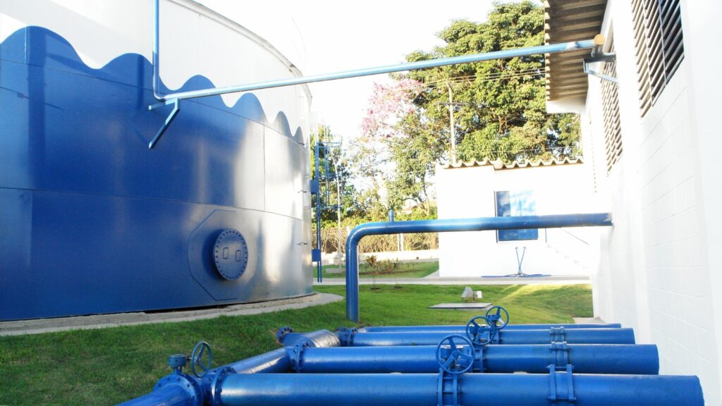 Captação do poço profundo para captação de água  Macaubal