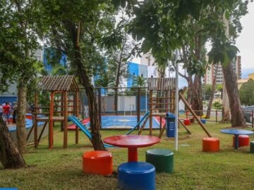 Construção de praça de lazer  Araçatuba