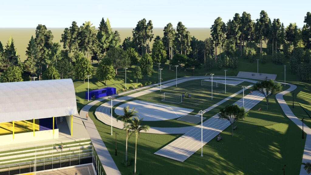 Construção do Complexo Esportivo  Caconde