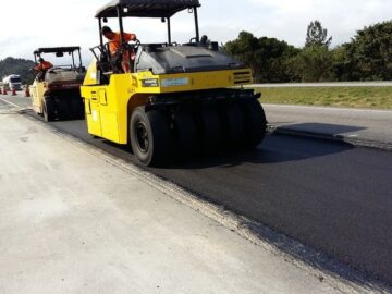 Pavimentação Asfáltica em CBUQ na estrada Municipa