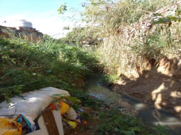 Canalização do córrego da Rua: Leri Claudino da Si