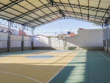 Cobertura das Quadras de Esporte dos Bairros Recanto dos Pássaros e Bela Vista  Cerqueira César