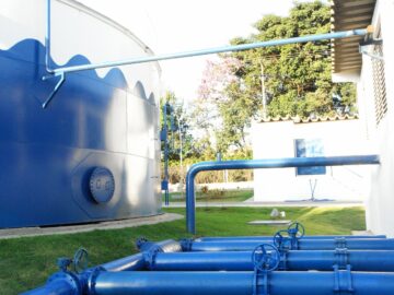 Captação do poço profundo para captação de água  Macaubal