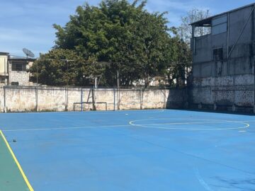 Cobertura da quadra da Organização Social Santa Terezinha  São Paulo