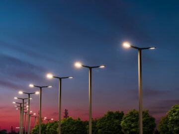 Infraestrutura de iluminação de LED  União Paulista