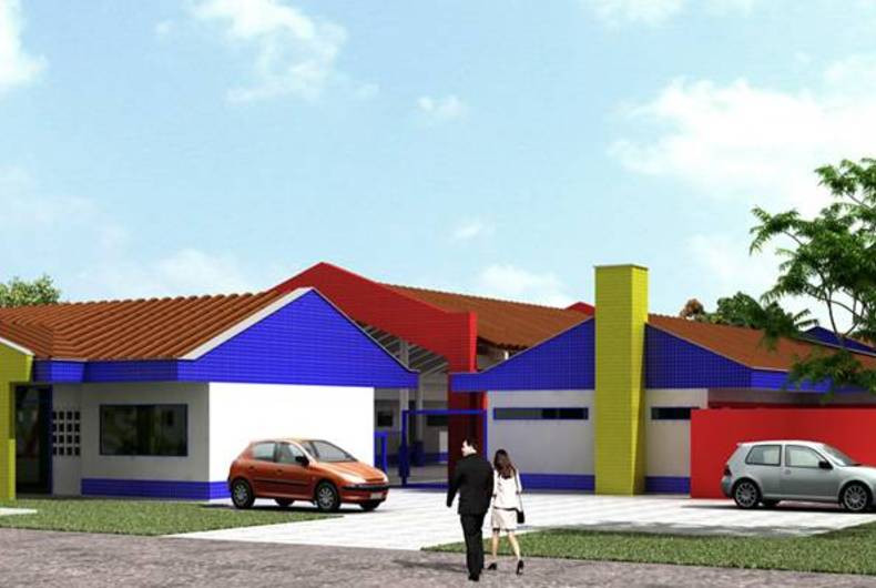Construção de uma escola  Santo AntÃ´nio do Jard