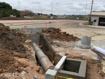 Drenagem e Construção para pista de caminhada  Ve