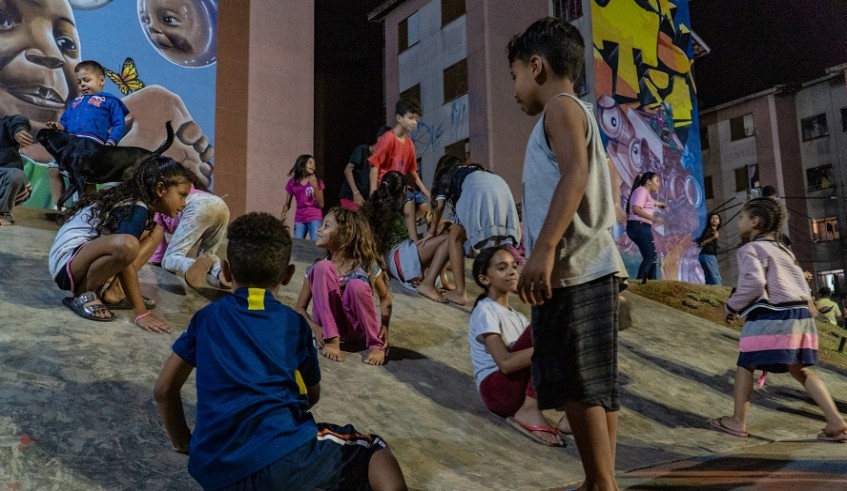 Reforma no espaço da comunidade  São Luiz