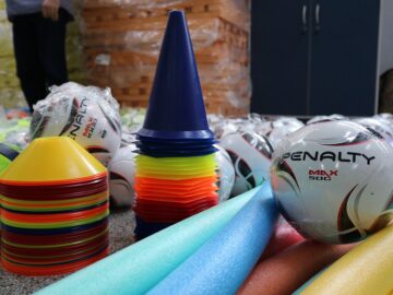 Materiais esportivos para a Escola PEI EE Aparecido Gonçalves Lemos – Canitar