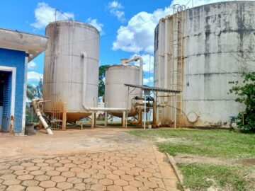 Construção de uma nova Estação de Tratamento de Água  Caconde