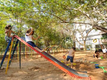 Instalação de um parque infantil público no bairro da Aroeira – Aparecida