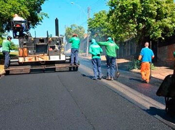Recapeamento asfáltico em vias urbanas  Guapiaçu