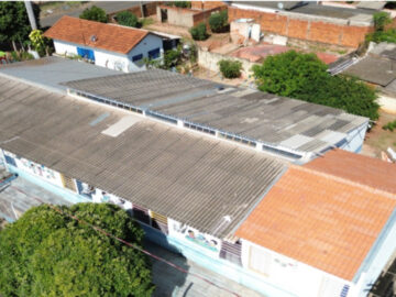 Refazer a cobertura da unidade escolar EMEI Professor Cezário Toshio Maeda  Lins