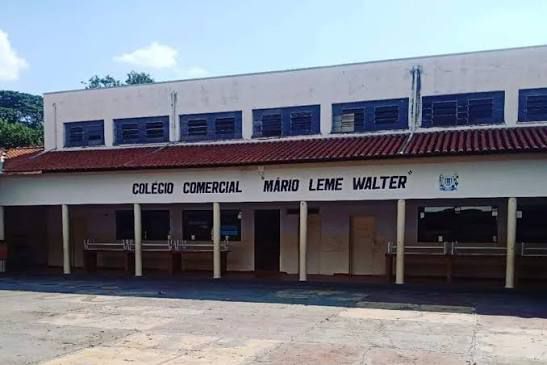 Reforma do prédio da antiga escola do Comércio  Leme