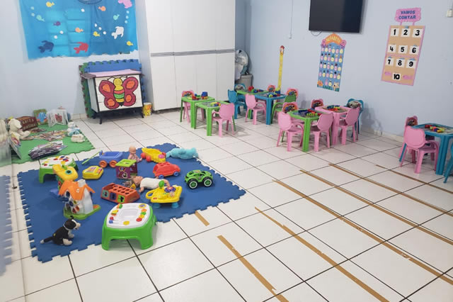 Pintura da creche e berçário Entidade Filantrópica  Pedregulho
